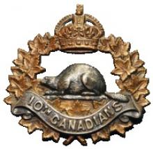 Image of the 10th Canadian Infantry cap badge