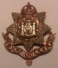 Image of the East Surrey Regiment cap badge