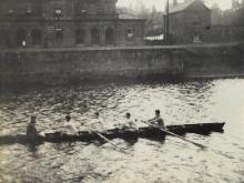 Image of the Hatfield Hall Trial Fours crew, 1913 (Ref: MIA/1/211)