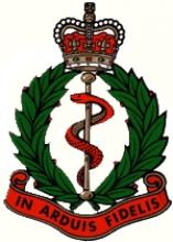 Image of the Royal Army Medical Corps cap badge